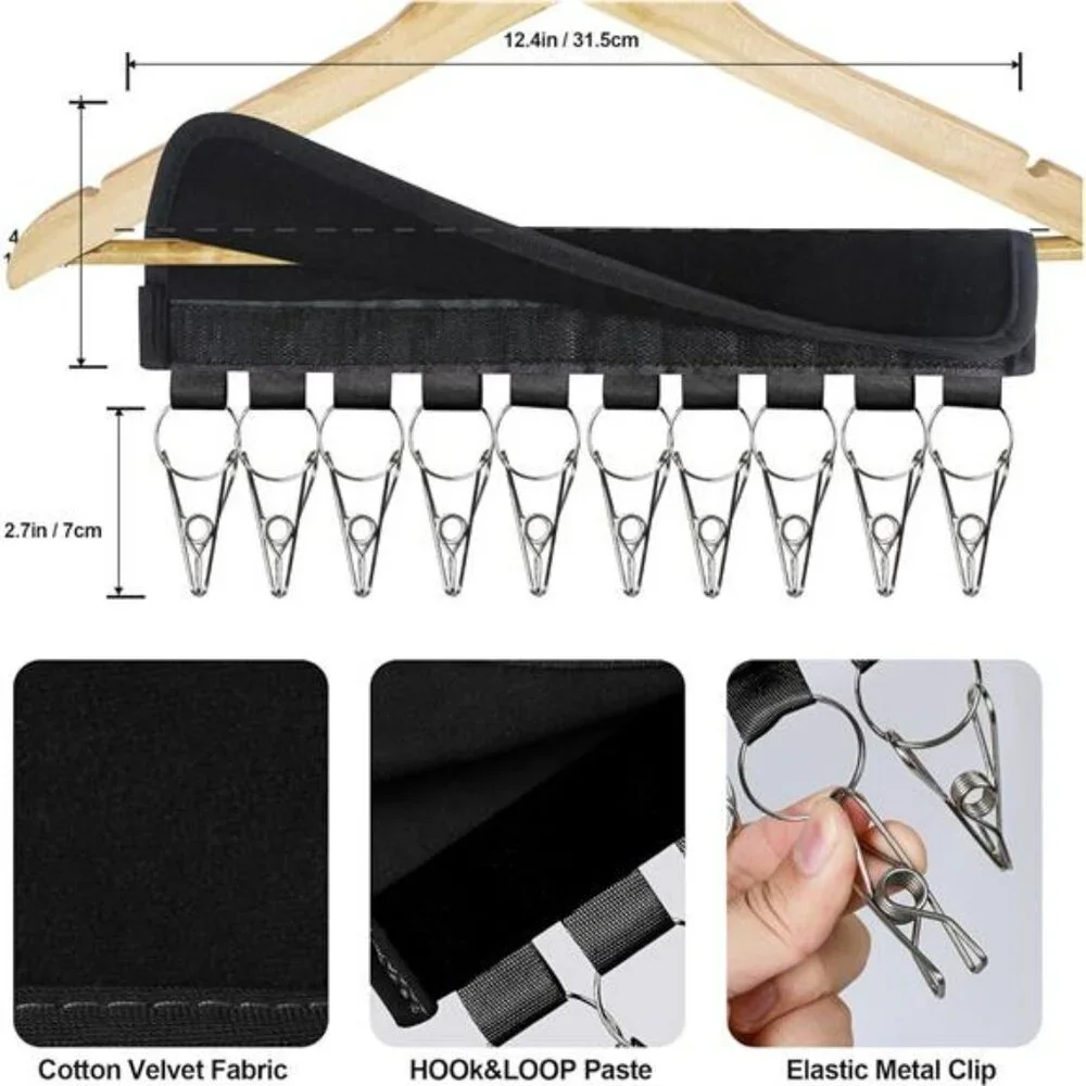 Hat rack organizer with clips closet hanger holder for baseball caps beanies